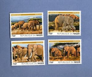 New ListingNIGER MNH 3803-06 MNH ELEPHANTS (2015)