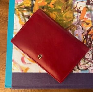 ETIENNE AIGNER Vintage 80s Red Leather Wallet