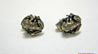 VTG Sterling Silver 925 Small Frog Stud Earrings Spotted Toad Amphibian Pierced
