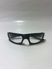 Used Oakley Fives Squared (4+1)2 OO9238-03 Black Sunglasses Red Icon Clear Lens