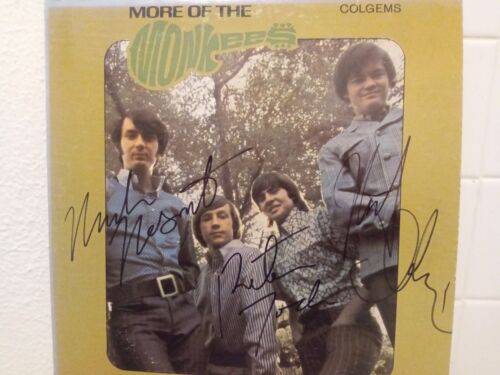 SIGNED MONKEES ALBUM (MORE OF THE MONKEES, 1967) BY THREE MEMBERS!!