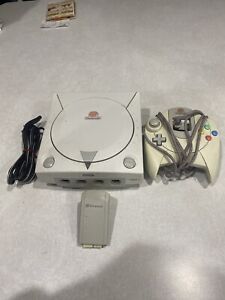 Sega Dreamcast HKT-3020 US Model Console, Controller And Plug…powers UP!!!