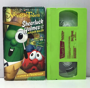 VeggieTales Sheerluck Holmes & the Golden Ruler VHS Video Tape Sherlock RARE!