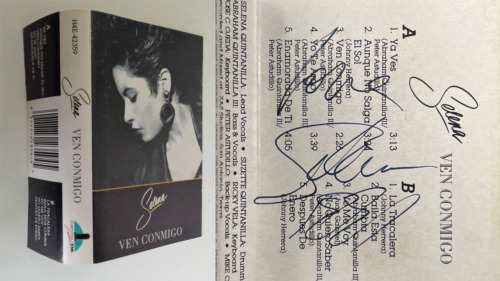 Selena Quintanilla ~ Signed Ven Conmigo 1990 Cassette Album Autograph ~ JSA LOA