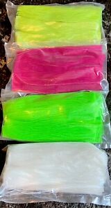 SILICONE SKIRT TABS (100 packs) for Jigs Bucktails