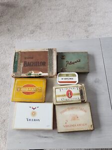Vintage Tobacco Tins and Cigar Box