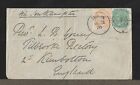 BRITISH INDIA MHOW TO UK VIA SOUTHAMPTON EAST INDIA STAMPS ON COVER 1870