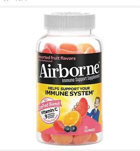 Airborne Assorted Fruit Flavored Gummies 75 ct Exp: 05/25