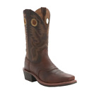 Men's Brown Premium Shoulder Leather Cowboy Boots-5 day delivery