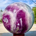 12.54LB Natural Fluorite ball Colorful Quartz Crystal Gemstone Healing