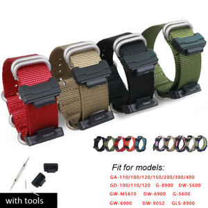 Nylon Watch Band Strap for DW6900 GA-110 GD G GLS GW-M5610 Bracelet with Tools