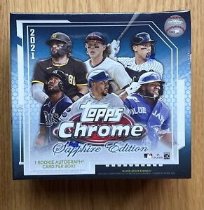 2021 Topps Chrome MLB Baseball Sapphire Edition Hobby Box Factory Sealed
