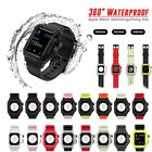 40/44mm Silicone Sport Band Strap+Waterproof Case For Apple Watch 6 5 4 3 SE