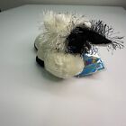GANZ Webkinz HM003 Black & White Cow Fuzzy Plush Stuffed Animal Toy With Code