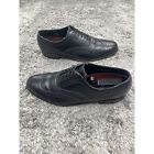 Florsheim Dress Shoes Mens 9.5D Black Leather Lexington Wingtip Oxfords