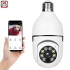 360° Light Bulb Camera Wi-Fi IR Night Smart Home Wireless Security1080P IP E27
