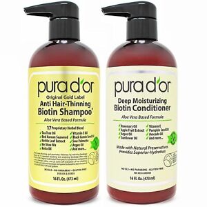 PURA D'OR Dor Original Gold Label Anti-Hair Thinning Shampoo & Conditioner Set