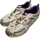 Skechers Shape Ups 12320 White Purple Toning Walking Shoes Women's Size 8.5