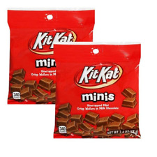 (2 Pack) KIT KAT MINIS Unwrapped Mini Crisp Wafer in Milk Chocolate 2.4Oz Each B