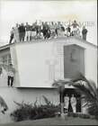 1957 Press Photo Members On Kappa Sigma Fraternity House At University Of Miami