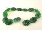 Antique Vintage  Murano Green  Art Glass Bead for Necklace Project!