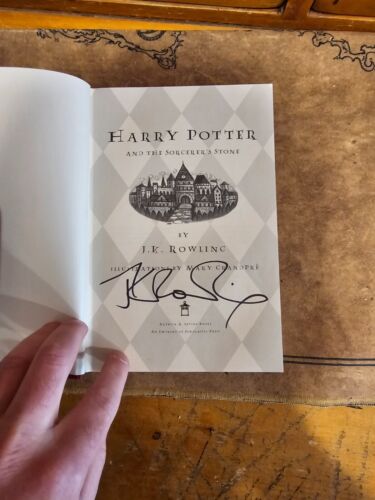 Harry Potter autographed JK Rowling 1st edition Sorcerer's stone