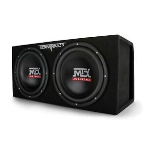MTX 12-Inch 2000-Watt Max Car Audio Dual Loaded Subwoofer Box Enclosure (Used)