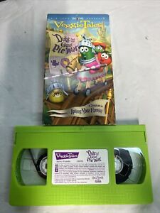 VeggieTales Duke & The Great Pie War VHS GREEN Tape