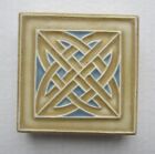1919 Rookwood Pottery Celtic Knot Geometric Tile Trivet #1197 - 3 5/8