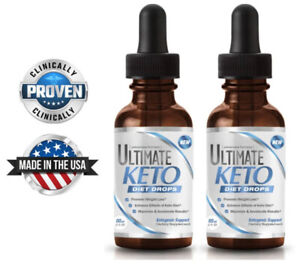 Ultimate Keto Diet Drops (2 pk): Control Hunger & Cravings | Supports Metabolism