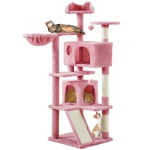 Cat Tree Tower w/Scratching Post and Dangling Ball Cat Tower for Indoor Cats