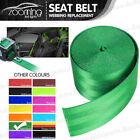 Car 3.6M Seat Belt Webbing Polyester Seat Lap Closeout Nylon Safety Strap Green