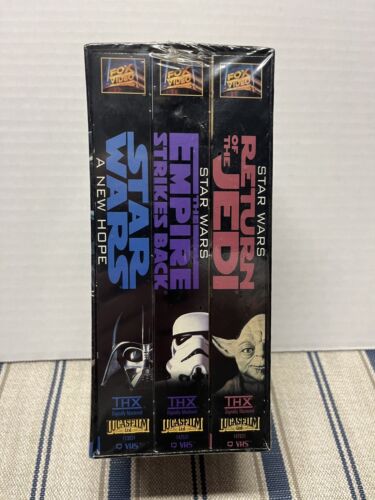 Star Wars Original Trilogy VHS 3 Tape Set Factory Sealed 1995 THX Movie New Rare