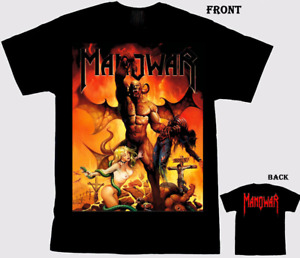 Manowar Hell On Earth American Heavy Metal Band T-Shirt Double Sides