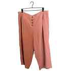 LOFT Plus Pink High Waist Crop Pants Size 18
