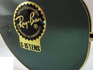 pair of replacement lenses - Ray-Ban - RB 3025 - aviator metal - glass genuine