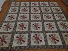 New Listing NEW Handmade Colorful Antique Plates Pattern Quilt  87