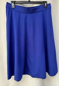 Women's Lane Bryant 14/16 Cobalt Blue Flowy Circle Skirt