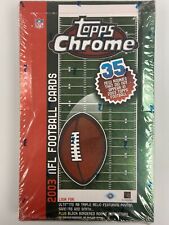 2003 Topps Chrome Football Hobby Box Sealed Manning Brady HOF