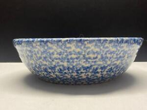 Roseville Pottery Gerald E Henn BLUE SPONGEWARE 9.5