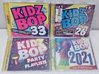 Lot of 4 NEW KIDZ BOP Kids CDs #26, 33, 2021 & Party Playlist (Pop/Top 40 Music)