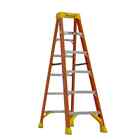 6 Ft Step Ladder Fiberglass 300 Lb Load Capacity 10 Ft Reach Height Type IA Duty