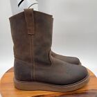 Lincoln OutFitters Boots Mens 10.5 Wide Brown Round Soft Toe Western Work Boot