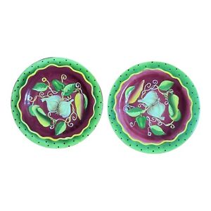 Gates Ware By Laurie Gates Dinner Serveware Plates Set Of 2 Decor Collectible