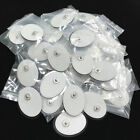 Lots Small Oval Snap on Electrode Pads Replacement for Tens Unit Pulse Massagers