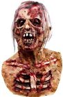 Scary Walking Dead Zombie Head Mask Latex Creepy Halloween Costume Horror Bloody