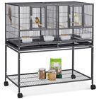 Stackable Divided Breeder Parakeet Bird Cage for Canary Cockatiel Parrot Finch