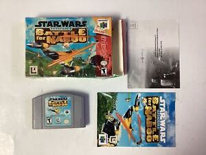 Star Wars Episode 1 Battle for Naboo- N64 Complete TESTED CIB