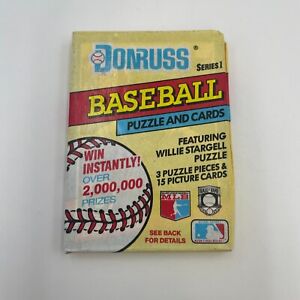 New ListingLOT of (2) 1991 Donruss Series 1 Baseball Puzzle And Trading Cards