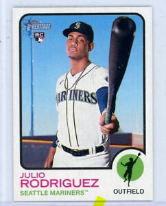 2022 Topps Heritage High Number JULIO RODRIGUEZ #700 Rookie RC Mini /100